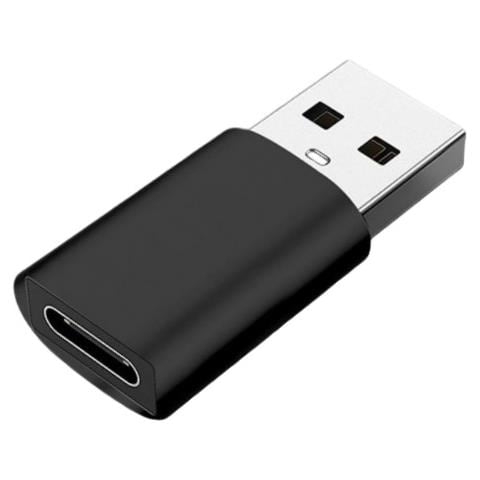Adattatore Usb 3.0 Maschio A Type-c Femmina Per Trasferimento Dati E Audio Digitale (confezione Da 2) Black - Foto 2