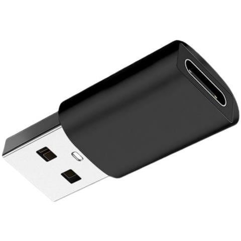 Adattatore Usb 3.0 Maschio A Type-c Femmina Per Trasferimento Dati E Audio Digitale (confezione Da 2) Black - Foto 4
