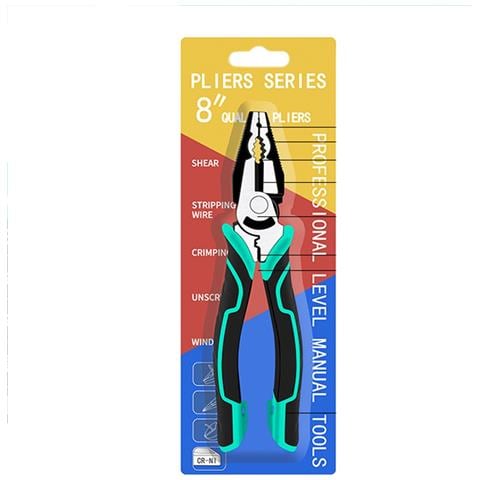 Pinze Per Cavi In Acciaio Crv Da 8 Pollici - Utensile Combinato Per Elettricisti Per Tagliare E Spellare Cavi - Foto 1