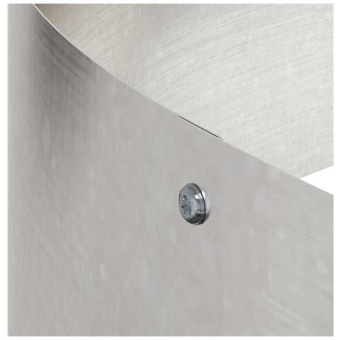 Vaso da giardino Argento 120 x 120 x 20 cm Acciaio inossidabile - Foto 9