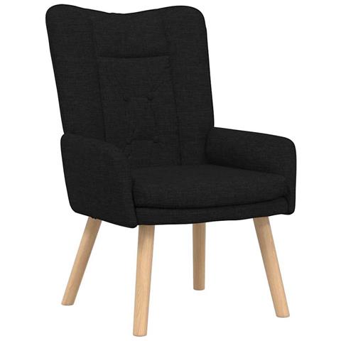 Sedia rilassante Nero 63 x 67 x 94 cm Tessuto - Foto 1