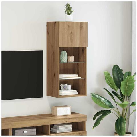 Mobile TV da Parete Rovere artigianale 40,5 x 30 x 90 cm - Foto 2