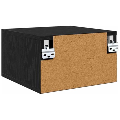 Armadio da Notte con cassetto 2 pcs Rovere nero 35 x 35 x 20 cm - Foto 9