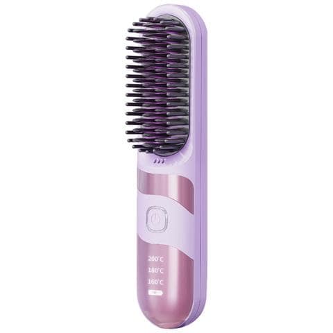 Spazzola Lisciante Senza Fili - Portatile E Ricaricabile Con Temperatura Regolabile Purple - Foto 1