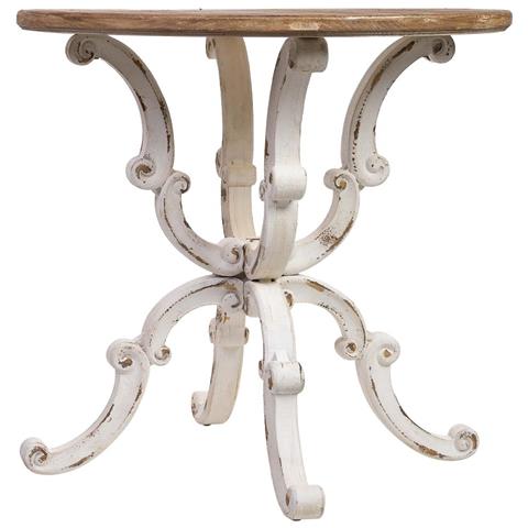 Tavolo Rotondo In Legno Finitura Invecchiata D80x80x79h Cm - Foto 2