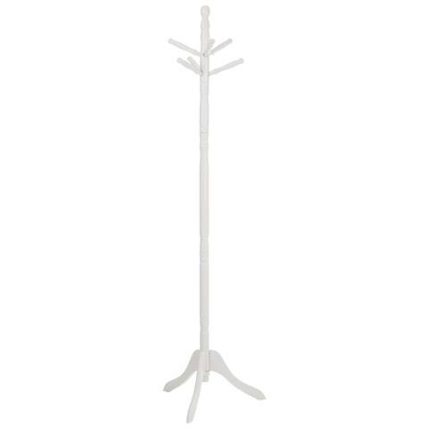 Appendiabiti Da Terra In Legno Bianco 44x44x172h - Foto 1