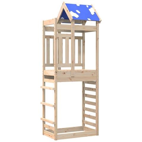 Torre da Gioco Marrone 85 x 52,5 x 239 cm Pino massello - Foto 1