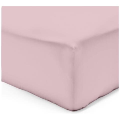 Lenzuolo Con Angoli Rosa - 160 x 200 cm - 100% Cotone - Foto 2