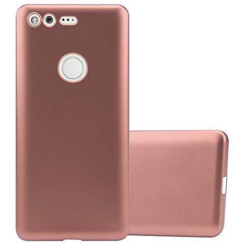 Custodia Compatibile Con Google Pixel In Oro Rosa Metallico - Coperchio Protettivo In Silicone Tpu Flessibile - Foto 1