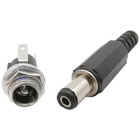 CONNETTORE SPINA ALIMENTAZIONE 5.5 x 2.1 DA PANNELLO 