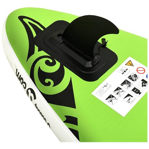 Set Tavola Gonfiabile Da Sup 366x76x15 Cm Verde - Foto 10