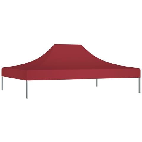 Tetto per Tendone per Feste 4,5x3 m Rosso Borgogna 270 g / m² - Foto 6