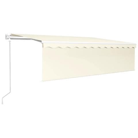 Tenda Retrattile Automatica con Parasole 5x3m Crema - Foto 1