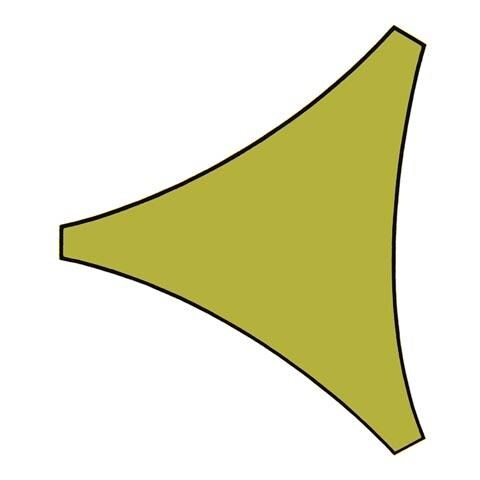 Triangolare vela solare gialla - Foto 2