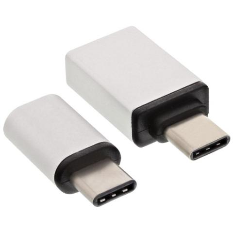 35809 USB 3.1 C Micro-USB + USB3.0 A Alluminio cavo di interfaccia e adattatore - Foto 3