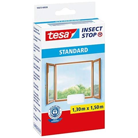 Zanzariera per Finestra, Qualità standard, 1,3m x 1,5m, Bianco - Foto 1