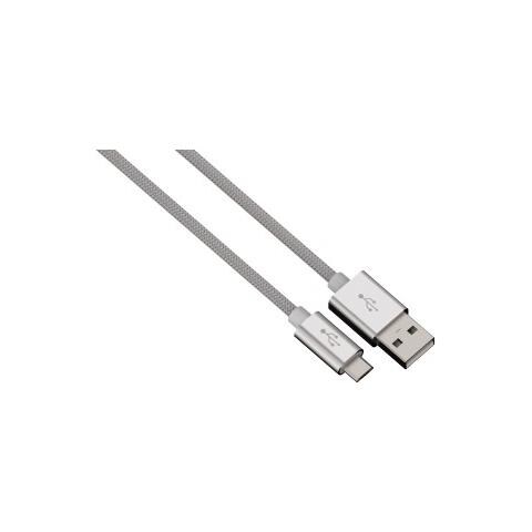 0.5m, USB 2.0-A - USB 2.0 Micro-B 0.5m USB A Micro-USB B Argento cavo USB - Foto 1