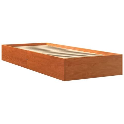 Giroletto Marrone Cera 90x190 Cm In Legno Massello Di Pino - Foto 2