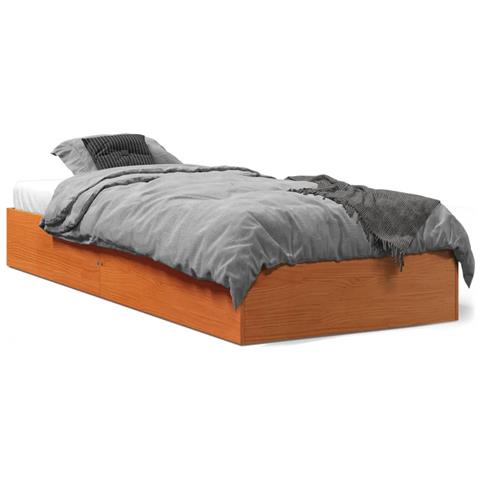 Giroletto Marrone Cera 90x190 Cm In Legno Massello Di Pino - Foto 1