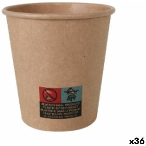 Set Di Bicchieri Cartone Monouso 36 Unità 200 Ml (25 Pezzi) - Foto 1