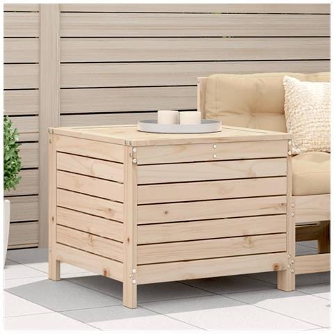 Poggiapiedi da Giardino 62x63,5x53,5 cm Legno Massello di Pino - Foto 1