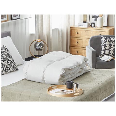 HOMESCAPES - Coppia Di Cuscini In Piuma D'anatra Bianca - Antiacaro - Foto 2