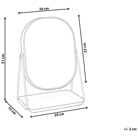 Specchio Per Make-up Correze Nero - Foto 8