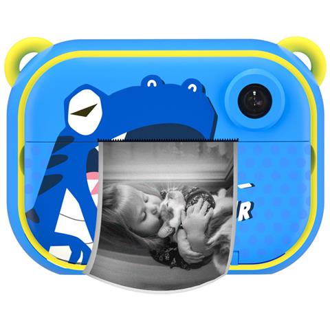 Macchina Fotografica Wi-fi Per Bambini Istantanea Zoo Family Dinosauro, Blu - Foto 1