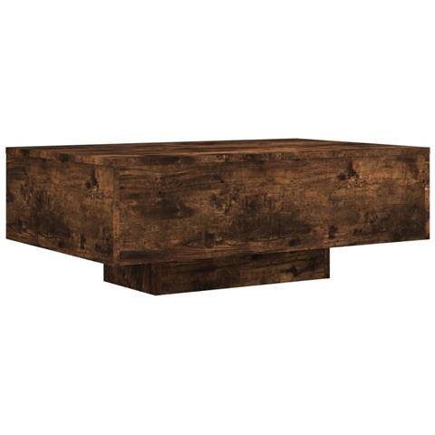 Tavolino Da Soggiorno Con Luci Led Rovere Fumo 85x55x31 Cm - Foto 3