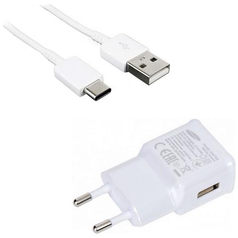 Caricabatterie Originale Da Parete Per Casa Ep-ta50ewe 7.75w+ Ep-dr140 Usb-c White Bulk - Foto 2