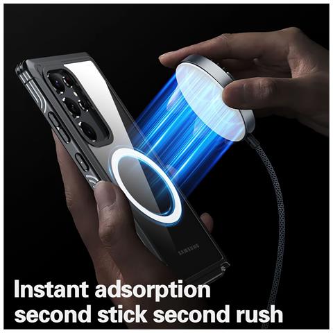 Custodia Magnetica Per Cellulare Samsung A55 Black+grey - Foto 2