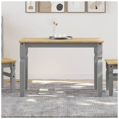 Tavolo Da Pranzo Corona 112x60x75 Cm In Legno Massello Di Pino - Foto 1