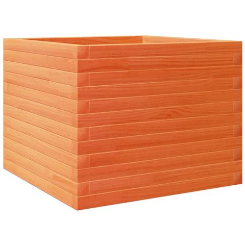 Fioriera Giardino Marrone Cera 60x60x45,5cm Legno Massello Pino - Foto 2