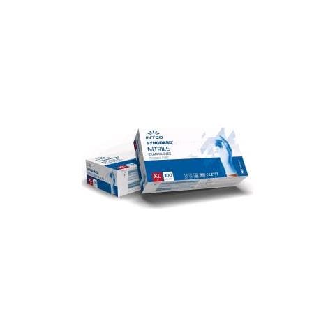 Guanti In Nitrile Senza Polvere Senza Lattice Ipoallergenici Certificati Ce En455 Per Alimenti Medici Monouso Taglia Xl Blu Conf 100 Pz - Foto 1