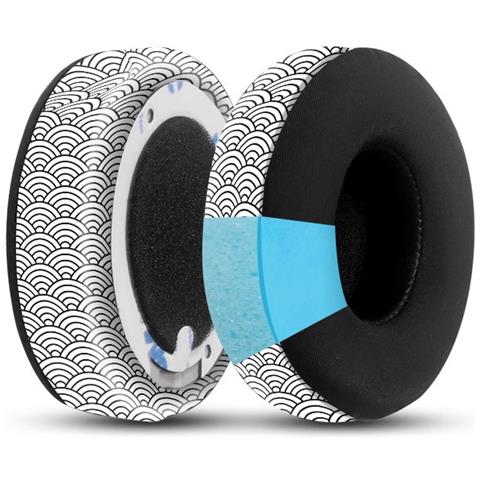 Cover Per Auricolari River Printed Ice Silk Leather Spliced Per Beats Studio3/2   Modello 2 - Foto 1