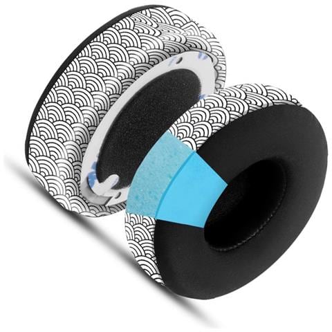 Cover Per Auricolari River Printed Ice Silk Leather Spliced Per Beats Studio3/2   Modello 2 - Foto 2