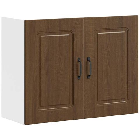 Pensile Da Cucina Kalmar Rovere Marrone In Legno Multistrato - Foto 1