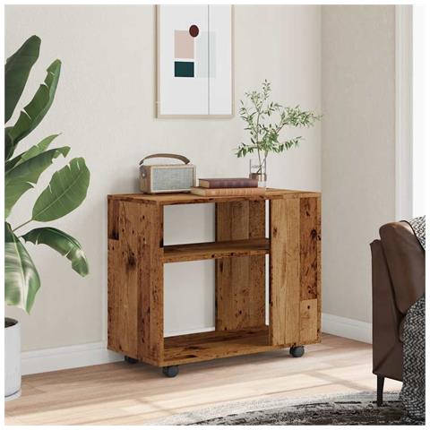 Tavolino Salotto Legno Antico 70x35x55 Cm In Legno Multistrato - Foto 3