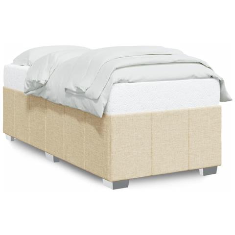 Giroletto Senza Materasso Crema 90x200 Cm In Tessuto - Foto 2