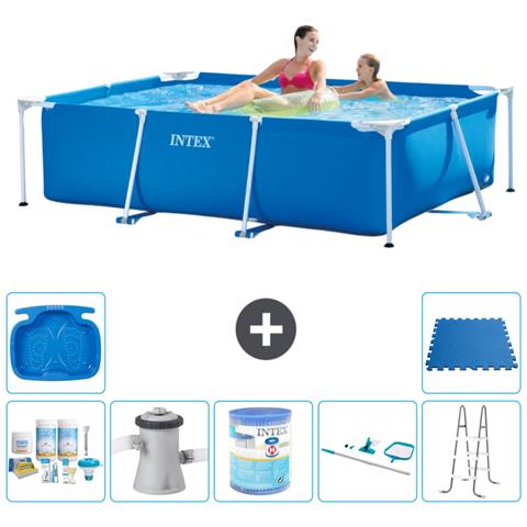 Piscina Fuori Terra - Rettangolo - 220x150x60 Cm - Blu - Include Accessori Coordinati A38 - Foto 1