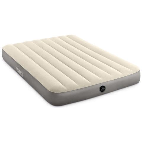 Set Materassino Gonfiabile - 191x137x25 Cm - Beige - Include Accessori Coordinati Cb8 - Foto 2