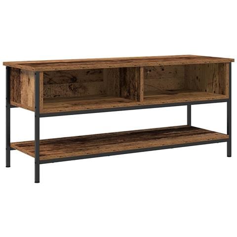 Mobile per TV  in legno vecchio 100x35x45 cm in legno ingegnerizzato e acciaio - Foto 1