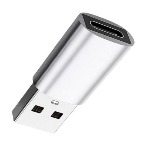 Adattatore Usb 3.0 Maschio A Type-c Femmina Per Trasferimento Dati E Audio Digitale (confezione Da 2) Silver - Foto 4