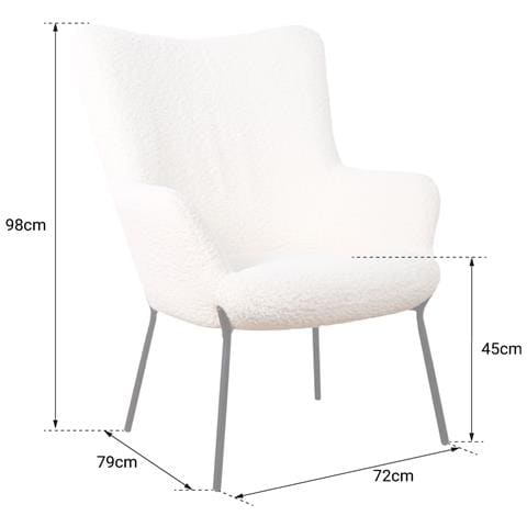 Poltrona Eira In Spugna Beige - Foto 2