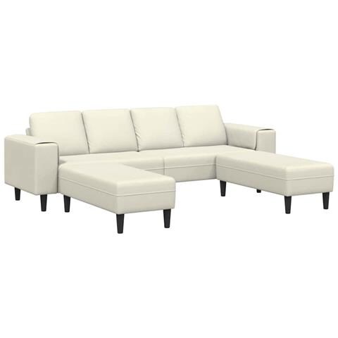 Set di divani 3 pcs Crema Velluto - Foto 1