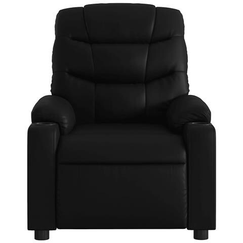 Poltrona Massaggiante Reclinabile Elettrica Nera in Similpelle - Foto 9