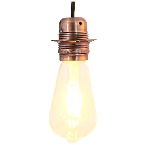 Portalampade 2 pz Rosso Bronzo E27 - Foto 2