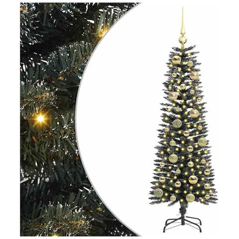 Albero di Natale artificiale con 150 LED Verde 120 cm - Foto 1