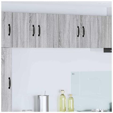 Armadi a pareti per cucina 2 pcs Grigio Sonoma 60 x 31 x 40 cm - Foto 2
