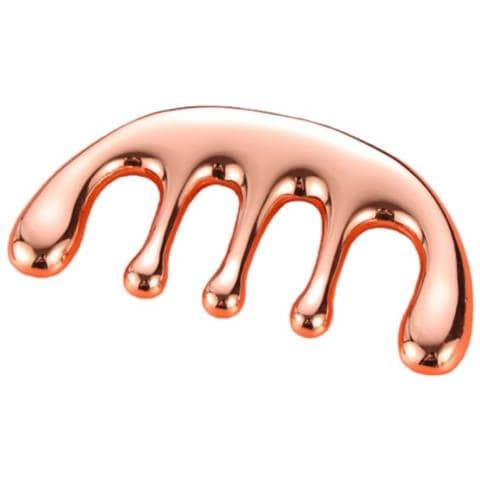 Pettine Da Massaggio A Cinque Dita In Lega Di Zinco - Rilassamento Muscolare Per Cuoio Capelluto E Corpo, Strumento Per Lifting Del Viso - Foto 1